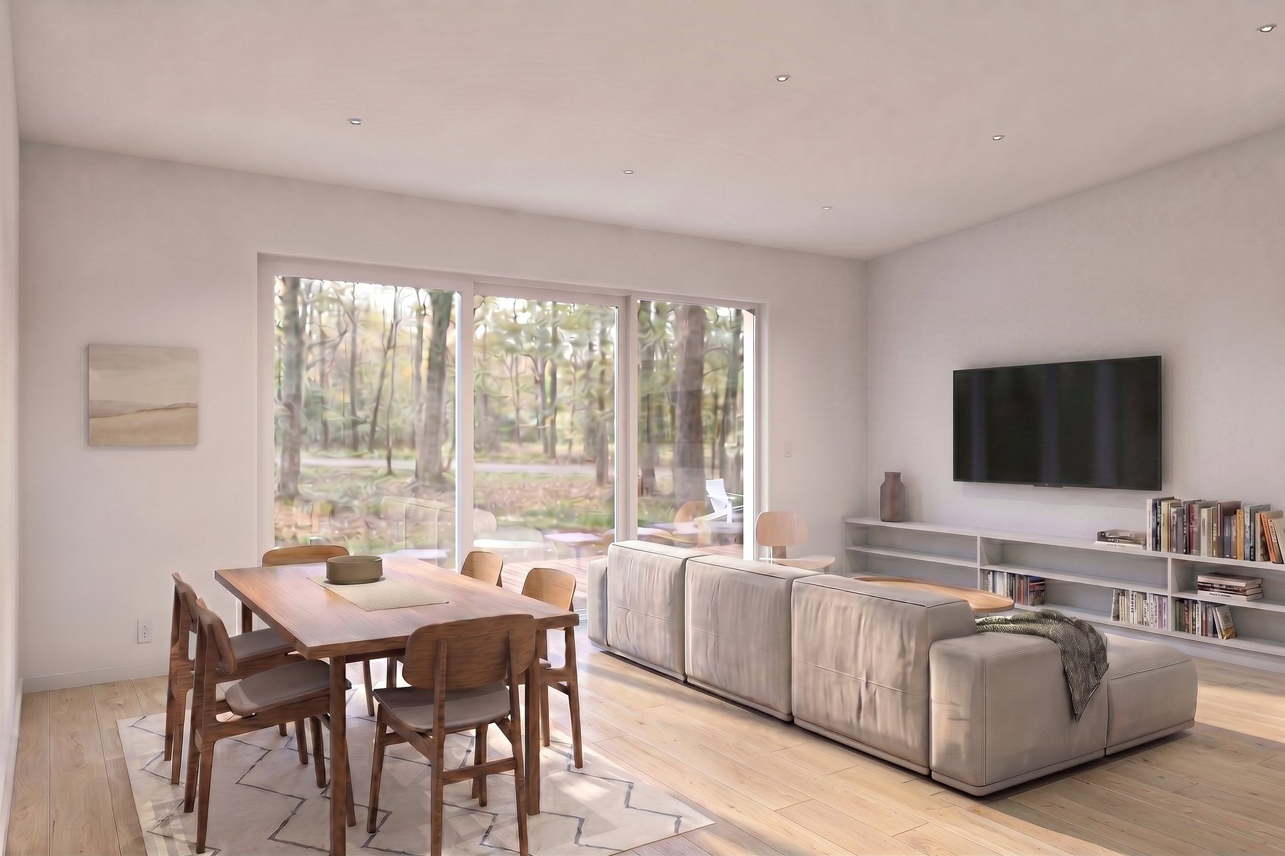 Living room — interior rendering